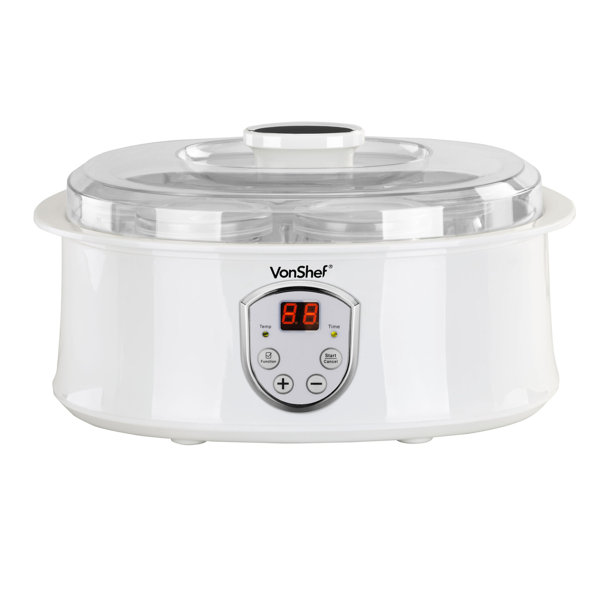 VonShef Automatic Digital 1.3 Qt. Yogurt Maker with LCD Display Screen